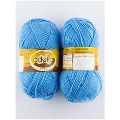 Пряжа IVIA 150м., 62.5г., 2 мотка, ADELIA, №159 св. голубой