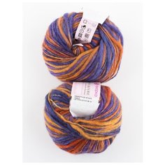 Пряжа "ЭФФЕКТНОЕ ФЛАМЕ" 50г, 125м (2 мотка)., ПЕХОРКА, 1208 М