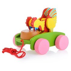 Каталка Щепочка "Петушки" (D0261-7)