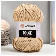 Пряжа YarnArt "Dolce", 100% микрополиэстер, 120 м/100 гр, (747 бежевый)