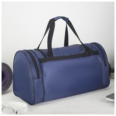 Сумка спортивная AMeN отдел на молнии, 3 наружных кармана, синий Amen.