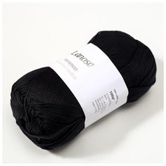 Пряжа Lanoso "Mersericed", 100% мерсеризованный хлопок, 210 м/100 гр, (960 черный)