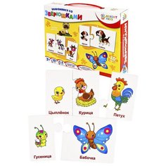 Пазлы развивающие Рыжий кот Bright kids, Знакомимся со зверюшками (ИН-7622)