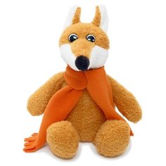 Мягкая игрушка Unaky Soft Toy "Лисичка Вупи в кирпичном шарфе", 20 см