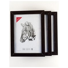 Рамка МДФ 15х21, 3шт., Зебра, 205 темно-коричневый