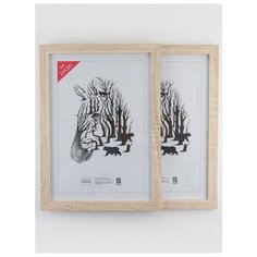 Рамка МДФ 21х30, 2шт., Зебра, 102 белый, кремовый