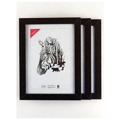 Рамка МДФ 15х21, 3шт., Зебра, 105 шоколадный