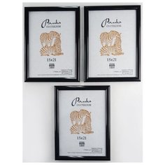 Рамка пластиковая 15х21, 3шт., Зебра, 508 чернильный