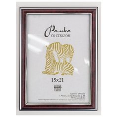Рамка пластиковая 15Х21, Зебра, 310 бордовый