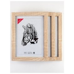 Рамка МДФ 15х21, 3шт., Зебра, 102 белый, кремовый