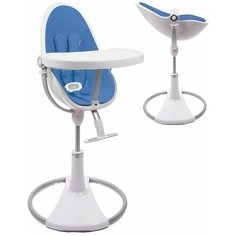 Стульчик для кормления Bloom Fresco Chrome White/голубой