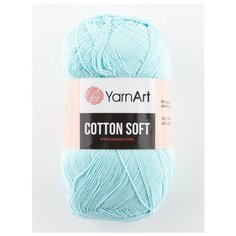 Пряжа "Cotton Soft" 100г, 600м (1 моток), YarnArt, 76 светло-бирюзовый
