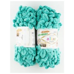 Пряжа для вязания "Puffy" 100 г, 9.5 м(2 мотка), ALIZE, 490 светло-бирюзовый