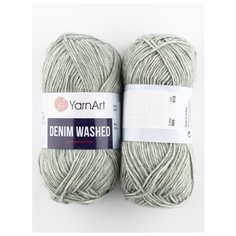 Пряжа "Denim Washed" 50г, 130м (2 мотка), YarnArt, 908 серый