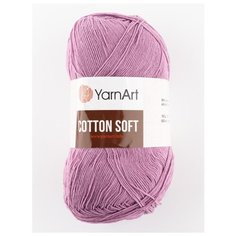 Пряжа "Cotton Soft" 100г, 600м (1 моток), YarnArt, 65 грязно-розовый
