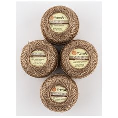 Пряжа "Camellia" 20г, 190м (4 мотка), YarnArt, 429 светло-коричневый, золото