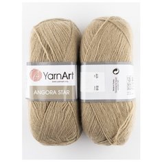 Пряжа "Angora Star" 100г, 500м (2 мот.), YarnArt, 512 светло-бежевый
