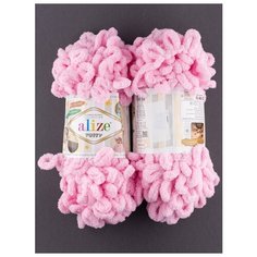 Пряжа для вязания "Puffy" 100 г, 9.5 м(2 мотка), ALIZE, 185 розовый