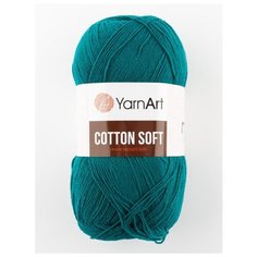 Пряжа "Cotton Soft" 100г, 600м (1 моток), YarnArt, 63 изумруд