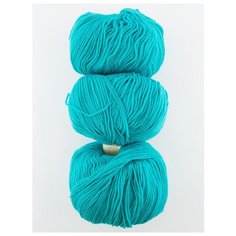 Пряжа "Детский каприз Fit" 50г, 225м (3 мотка)., ПЕХОРКА, 581-светло-изумруд