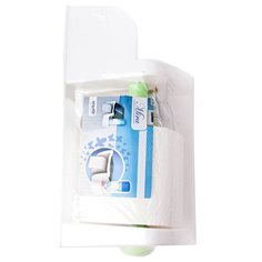 Полка для туалета Mira, 16-23с, Berossi, снежно-белый, салатный