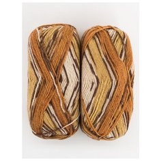 Пряжа "Crazy Color" 100г, 260м (2 мотка), YarnArt, 138 микс