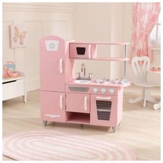 Кухня игровая KidKraft Винтаж, цвет: розовый с белым