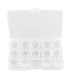 Коробка пластиковая для швейных принадлежностей., ОМ-042-110, Гамма, прозрачная Gamma