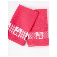 Полотенце кухонное, 12мк505, Римако, розовый