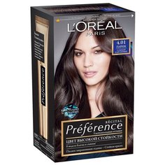 LOreal Paris Preference Recital стойкая краска для волос, 4.01/4.013 Париж
