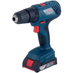 Аккумуляторная ударная дрель-шуруповерт BOSCH GSB 180-LI 2.0Ач х2 кейс