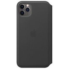 Чехол-книжка Apple Folio кожаный для iPhone 11 Pro Max черный