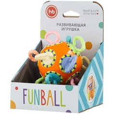 Погремушка Happy Baby Funball оранжевый