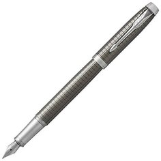 PARKER перьевая ручка IM Metal Premium F322, синий цвет чернил
