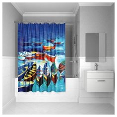 Штора для ванной IDDIS 560P18Ri11 180x200 Boats