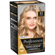 LOreal Paris Preference Recital стойкая краска для волос, 8.3 Канны