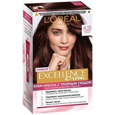 LOreal Paris Excellence стойкая крем-краска для волос, 4.15, Морозный шоколад