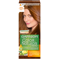 GARNIER Color Naturals стойкая питательная крем-краска для волос, 6.41, Страстный янтарь