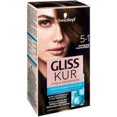 Gliss Kur Уход & Увлажнение, 5-1 холодный каштановый