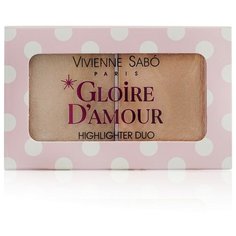 Vivienne Sabo Палетка хайлайтеров Gloire damour 02, персиковый