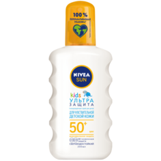 Nivea Sun детский солнцезащитный спрей Ультра защита SPF 50 200 мл