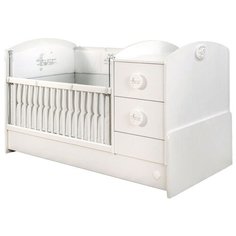 Кроватка Cilek Baby Cotton St (трансформер) белый матовый
