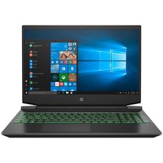 Ноутбук HP Pavilion 15-ec1066ur (AMD Ryzen 7 4800H 2900MHz/15.6"/1920x1080/16GB/512GB SSD/NVIDIA GeForce GTX 1660 Ti MAX-Q 6GB/Windows 10 Home) 22N78EA, темно-серый/зеленый хромированный логотип