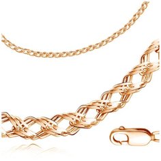 Бронницкий Ювелир Цепь из красного золота 110503701, 60 см, 10.7 г