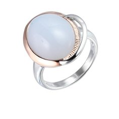 Balex Кольцо 1430930100 из серебра 925 пробы с халцедоном, размер 18