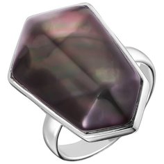 Balex Кольцо 1436930243 из серебра 925 пробы с перламутром, размер 19