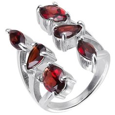 Balex Кольцо 1405937791 из серебра 925 пробы с гранатом природным, размер 17