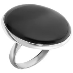 Balex Кольцо 1436930216 из серебра 925 пробы с ониксом, размер 17