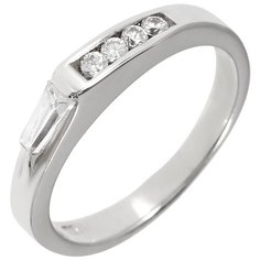 Balex Кольцо 1441910056 из серебра 925 пробы с фианитом, размер 16