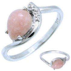 Balex Кольцо 1405937776 из серебра 925 пробы с опалом природным, размер 18